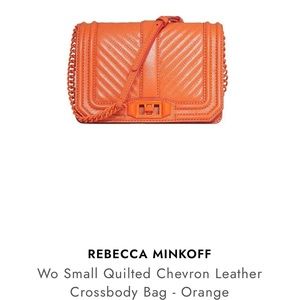 Wo Small Quilted Chevron Leather Rebecca Minkoff Crossbody bag